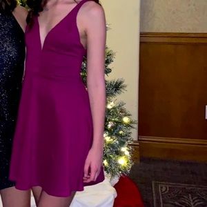 Plum colored dress